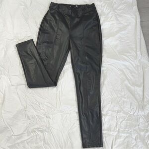 leather pants, skinny